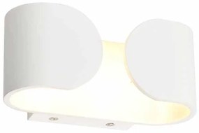 Απλίκα Τοίχου LED Aca Nephele L35049 White Matt