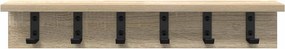 vidaXL Τοίχου Κρεμάστρα Δρύς Sonoma 60 x 10,5 x 10,5 εκ