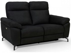 Selesta 2-Seater Black Fabric