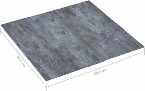 vidaXL Πλάκες Δαπέδου 5,11 τ.μ. 55 pcs PVC Γκρι Μάρμαρο