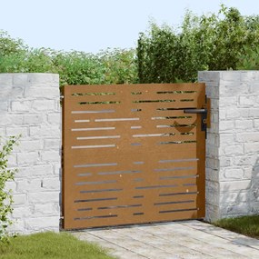 vidaXL Πύλη Κήπου 85 x 100 cm Ατσάλι με Επικάλυψη Πούδρας Κλειδώσιμο
