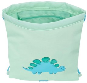 Σχολική Τσάντα με Σχοινιά Safta Dino Πράσινο 26 x 34 x 1 cm