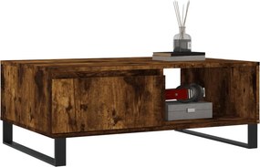 vidaXL Τραπεζάκι Σαλονιού Καπνιστή Δρυς 90x60x35εκ. Επεξεργασμ. Ξύλο