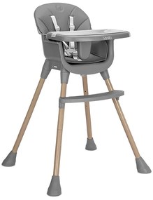 Καρεκλάκι φαγητού Vanilla 3in1 Grey Leather 10100572506 Lorelli