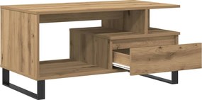 vidaXL Τραπεζάκι Σαλονιού τεχνίτης Δρυς 90x49x45 εκ. Επεξεργασμ. Ξύλο