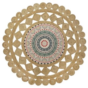 Χαλί DKD Home Decor Καφέ Πολύχρωμο (200 x 200 x 0,75 cm)