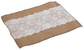 Σουπλά DYT106K6 30x45cm Beige-White Espiel Jute