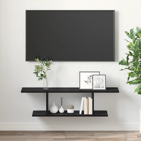 vidaXL Ντουλάπι TV με ράφι Μαύρο 103 x 30 x 26.5 εκ Επεξεργασμένο ξύλο