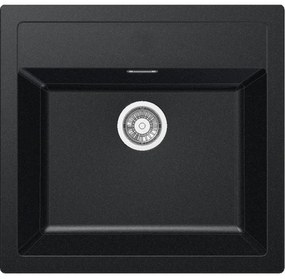 Franke Smart Sirius SID 610-49 Ένθετος Συνθετικός Νεροχύτης 53cm Carbon Black