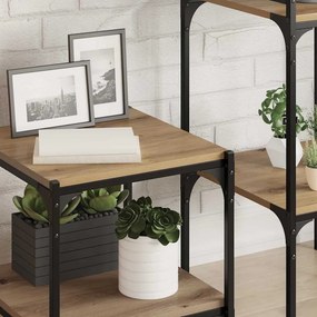 vidaXL Ράφι Βιβλίων 3 επιπέδων 4 pcs 40 x 40 x 1,5 cm Καφέ