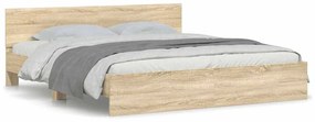vidaXL Πλαίσιο Κρεβατιού με Κεφαλάρι Sonoma Δρυς 160 x 200 εκ.
