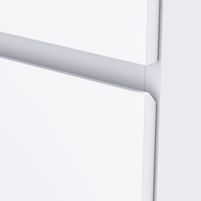 Συρταριέρα Sideboard, 4 συρτάρια, 55 cm x 33 cm x 80 cm, Λευκό