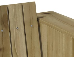vidaXL Καναπές Κήπου Πράσινο 134 x 60 x 62 cm