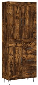 vidaXL Ντουλάπι Καπνιστή Δρυς 69,5x34x180 εκ. από Επεξεργασμένο Ξύλο