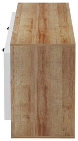 Έπιπλο τηλεόρασης Tobler σε oak- λευκή απόχρωση 170x40x53εκ. 170x40x53 εκ.