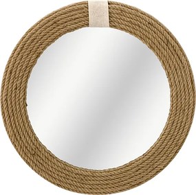 Καθρέπτης Rope pakoworld φυσικό 60x2x60εκ