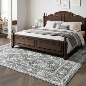 VEVOR Large Area Rug 8x10 ft Anti-Skid and Tear-Resistant Floor Mat Vintage Gray