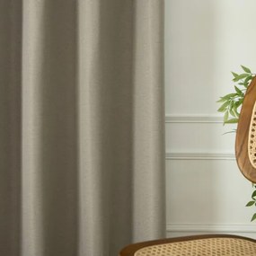 Beauty Home Ύφασμα κουρτίνας με το μέτρο Blackout jacquard σκίασης Glare Art 8444 Φ280 Άμμου