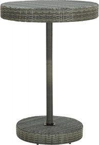 vidaXL Έπιπλα Μπαρ Κήπου 5 τεμ. Γκρι Συνθετικό Ρατάν