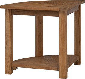 vidaXL Τραπέζι Πλευρικής Μπανιέρας Φυσικό 45 x 45 x 46 εκ.