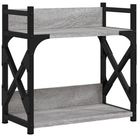 vidaXL Βάση Εκτυπωτή 2 Επιπέδων Γκρι Sonoma 40x20x40 εκ Επεξ. Ξύλο