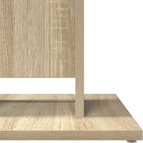 vidaXL Τραπέζι Bistro Χρώμα Sonoma Δρυς 60 x 60 x 75 εκ. Επεξ. Ξύλο