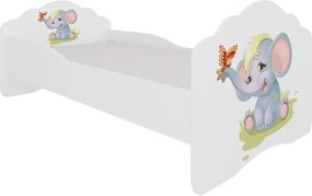 Παιδικό κρεβάτι Leomari I-Elephant-Χωρίς προστατευτικό-140 x 70