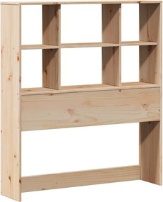 vidaXL Κρεβάτι Βιβλιοθήκη Χωρίς Στρώμα 90x190 εκ Μασίφ Πεύκο