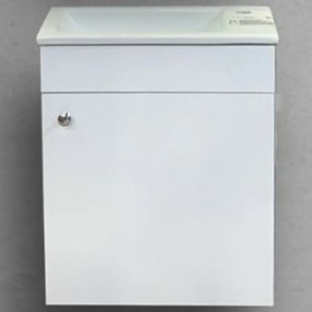 Έπιπλο Μπάνιου Πάγκος Με Νιπτήρα Parma 45 S3BPA045GLO 45x25x60cm White Πορσελάνη,Μελαμίνη