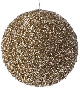 Χριστουγεννιάτικη Μπάλα Polyfoam Σαμπανί Glitter 15εκ. iliadis 83532