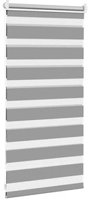 vidaXL Σύστημα Σκίασης Ρόλερ Zebra Γκρι 40 x 100 εκ.