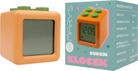 Ηλεκτρονικό Ξυπνητήρι Τουβλάκι Πορτοκαλί