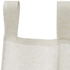 vidaXL Κουρτίνες με κουρτίνες 2 pcs Κρεμ 140 x 225 cm Πολυεστέρας