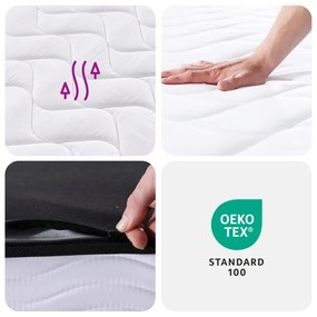Στρώμα με Bonnell Springs Medium 90x190 εκ. Μονό - Λευκό