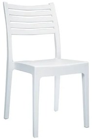Ε345,1 OLIMPIA Καρέκλα Τραπεζαρίας Κήπου Στοιβαζόμενη, PP - UV Protection, Απόχρωση Άσπρο  46x52x86cm Καρέκλα Στοιβαζόμενη,  PP - PC - ABS, , 1 Τεμάχιο