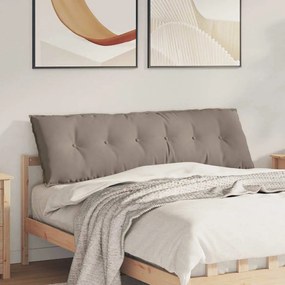 vidaXL Μαξιλάρι Πλάτης Taupe 160 x 50 cm Ύφασμα Μικροΐνας