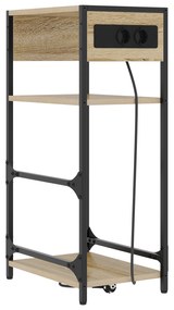 vidaXL Κομοδίνο Sonoma Δρυς 40 x 27 x 76 εκ Επεξεργασμένο ξύλο