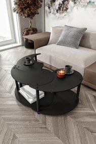 Τραπεζάκι Σαλονιού 3 τεμαχίων Καρυδιά 70x70x38 cm