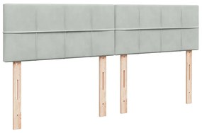 ΚΡΕΒΑΤΙ BOXSPRING ΜΕ ΣΤΡΩΜΑ ΑΝΟΙΧΤΟ ΓΚΡΙ 180X200 ΕΚ. ΒΕΛΟΥΔΙΝΟ 3288678