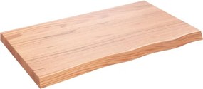 vidaXL Επιφ Τραπεζιού Αν Καφέ 100x60x(2-6)εκ. Επεξ. Μασίφ Ξύλο Δρυός