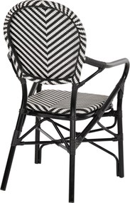 ΠΟΛΥΘΡΟΝΑ ΑΛΟΥΜΙΝΙΟΥ ΜΕ TEXTLINE ΜΑΥΡΟ-ΛΕΥΚΟ HM5928.01 56x59x94,5Yεκ.