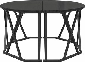 vidaXL Τραπεζάκι σαλονιού Μαύρη Οξυά 80 x 80 x 42 cm