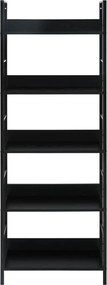 vidaXL Ραφιέρα 5 Επιπέδων Μαύρη 60x27,6x158,5 εκ. Επεξεργασμένο Ξύλο