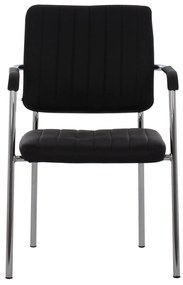 ΚΑΡΕΚΛΑ QUESTA ΜΕ ΜΠΡΑΤΣΑ HM1070.01 ΜΑΥΡΗ 56,5x59x85 cm - 0520534 - HM1070.01