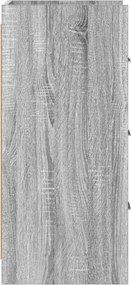vidaXL Πλαϊνό γραφείο Γκρι Sonoma 40 x 36 x 80 εκ Επεξεργασμένο Ξύλο