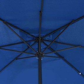 vidaXL Τετράγωνη Ομπρέλα Κήπου 295x245 εκ. Αζούρ Μπλε