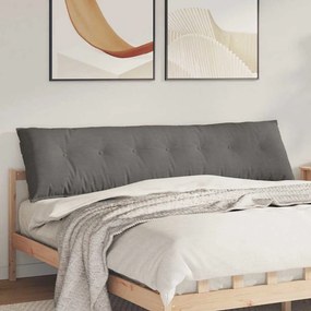 vidaXL Μαξιλάρι Πλάτης Ανοιχτό γκρι 200 x 50 x 19 cm
