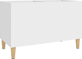 vidaXL Έπιπλο Δίσκων Λευκό 74,5 x 38 x 48 εκ. από Επεξεργασμένο Ξύλο