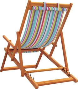 vidaXL Καρέκλες Παραλίας Πτυσσόμενες 2 τεμ. Πολύχρωμο Υφασμάτινες