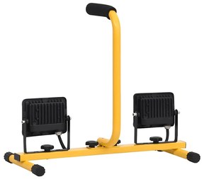 vidaXL Προβολέας LED με Λαβή Ψυχρό Λευκό 2 x 20 W